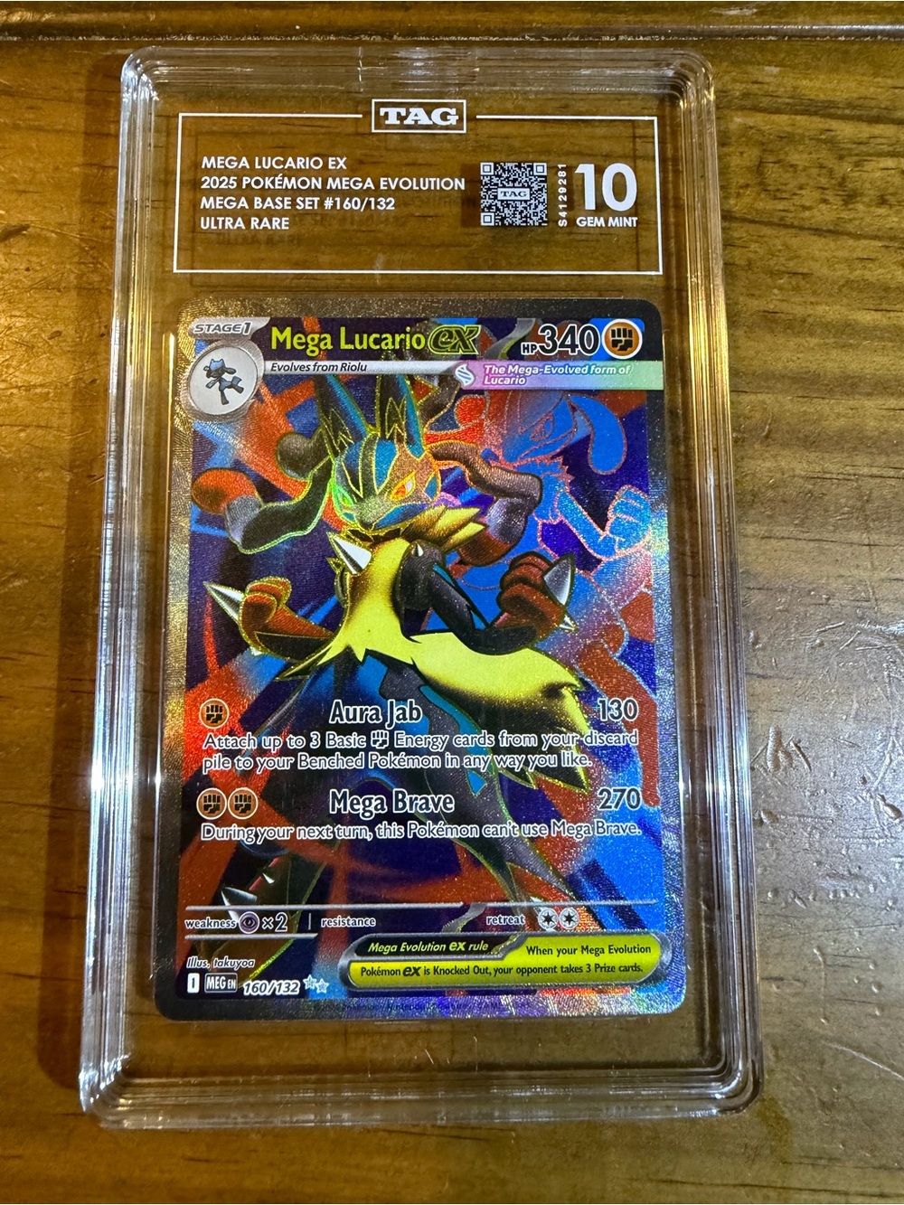 TAG 10 Pokemon Mega Lucario EX 160/132